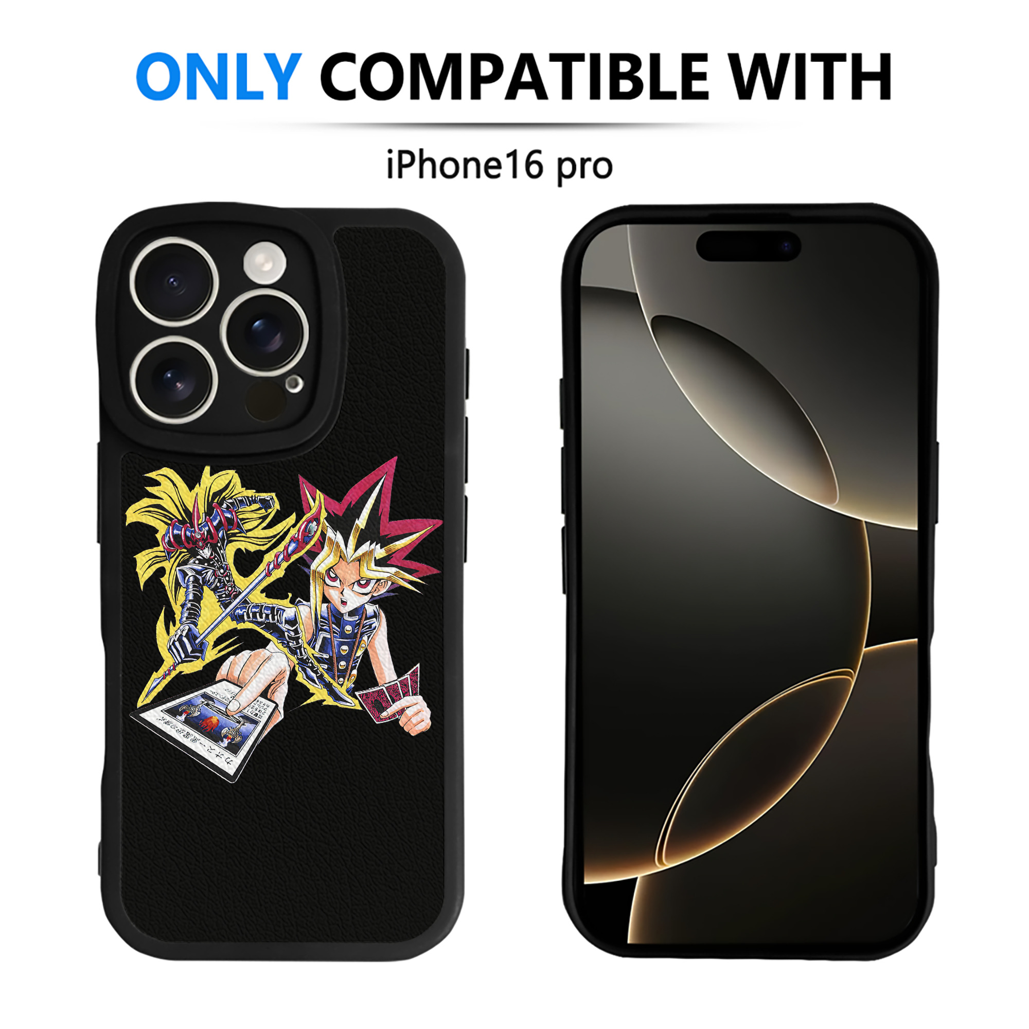 遊☆戯☆王 Yu-Gi-Oh! 【iPhone 16シリーズ対応】シリコンスマホケース（レザー調） 材質：シリコン